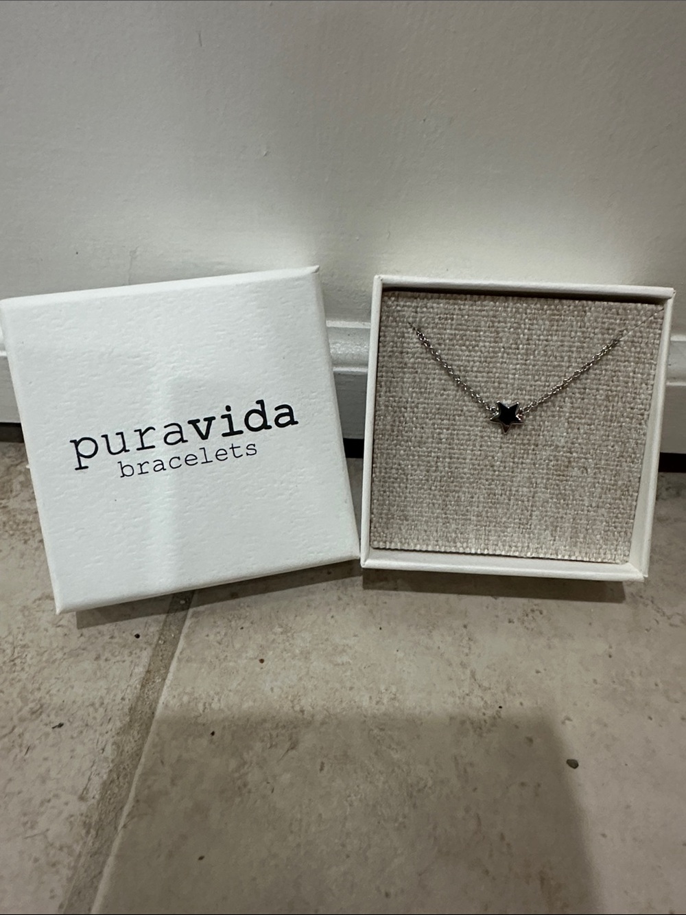 Pura Vida Silver Star Charm Necklace - Silver